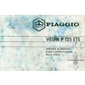PIAGGIO VESPA P125ETS VARIANTE AL MANUALE D'USO...
