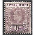 Cayman Islands 1908 SG30 6d Dull Purple & Viole...