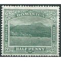 Dominica 1907 SG37 1/2d Green Mounted Mint ... .
