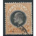 Natal 1908 SG153 5d Black & Orange Wmk Multiple...