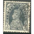 India 1937 - SG 247 - KGV1 3p slate - used 6