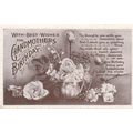 Grandmothers Grandmas Antique Happy Birthday Po...