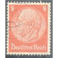 Germany 1934 - 8pf orange red - President Von H...