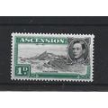 Ascension.SG39d 1d Three Sisters.Mounted Mint.A...