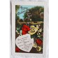 vintage postcard - Remembrance of your Birthday