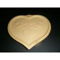 Brown Bag Cookie Art 1986 Heart Shape Tulip & H...