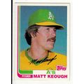 1982 Topps baseball card 87 Matt Keough - Athle...