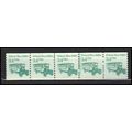 2123 3.4c School Bus Fine MNH Dry Gum PNC 2/5 X...