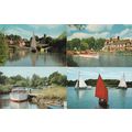Sailing On The Norfolk Broads 4x 1970s Postcard s