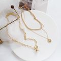New Trendy Ladies Statement Bold Gold 2 Separat...