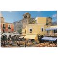 Capri Plazzetta Italy Postcard unused VGC