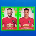Panini Fifa 365 2020 Juan Mata MASON GREENWOOD ...