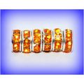 25 Acrylic Silver Plated Spacer Roundel Beads C...