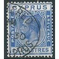 Cyprus 1925 SG122 2 1/2pi Bright Blue Crown Col...