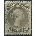 Canada 1875 SG63 5c Olive-Green Fine Used .. ..