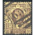 GB 1887 - SG202 - 3d purple on yellow - used