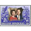 British Honduras 1972 Royal Silver Wedding 50c ...