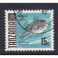 TANZANIA 1967 15c WHITE-SPOTTED PUFFER FISH USE...