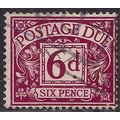 GB 1959 - 63 QE2 6d Purple Postage Due used Wmk...