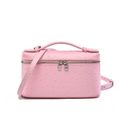 Women's Genuine Leather Makeup Bag Shoulder and...