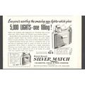 SILVER MATCH cigarette, cigar & pipe lighter :-...