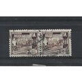 Burma.SG108 4a Elephant hauling log (Brown) Pai...