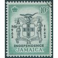 Jamaica 1962 10s black & blue-green Independenc...
