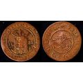 Netherlands East Indies 1858 1c Used Coin Dutch...