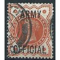 1896 O41 1/2d Vermillion Army Official Fine Use...