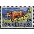 Belize 1973 $5 Mountain Lion Unmounted Mint NHM...