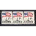 2115a 22c U.S. Flag Fine MNH PNC 3/3 PA2504