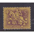 PORTUGAL 1953 5E KNIGHT VALUE USED SG1090 #1