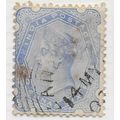 INDIA 1900 QV 2 ANNAS 6 PIES USED IN ZANZIBAR t...