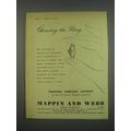 1949 Mappin and Webb Engagement Ring Ad - Choosing the ring