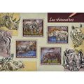 CENTRAL AFRICA 2014 SHEET MNH RHINOCEROSES RHIN...