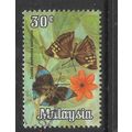 MALAYSIA 1970 BUTTERFLIES 30c ZEUXIDIA AMETHYST...