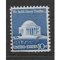USA 1973 10c ULTRAMARINE JEFFERSON MEMORIAL SG ...