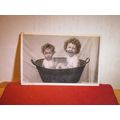 ADAM SEES THE JOKE, BATHTIME used antique postc...