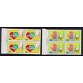 Taiwan Road Safety 2v Blocks of 4 1991 MNH SG#1...