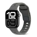 Square Buckle Stripes Silicone Watch Band, For ...