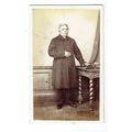 Victorian cdv photo stout man standing hand on ...