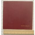 1998 programme Don Carlos, Opera North, Leeds, ...