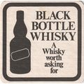 BEER MAT - BLACK BOTTLE WHISKY - WORTH ASKING F...