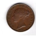 Great Britain. Victoria. Halfpenny 1854. Rim de...