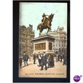 Yorkshire LEEDS Black Prince Statue Postcard