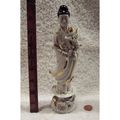 Oriental Rosey Cheeked Gold Line Plated emale F...