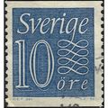 SWEDEN, Karl-Erik Forsberg Numeral, blue 1957, ...