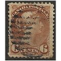 Canada 1870 SG59b 6c Yellow-Brown Good/Fine Use...