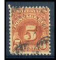 Used J83 5c Postage Due Just Clears WA1394