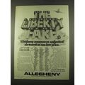 1975 Allegheny Airline Ad - The Liberty Fare